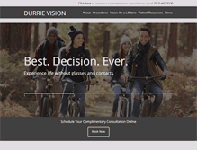 Tablet Screenshot of durrievision.com
